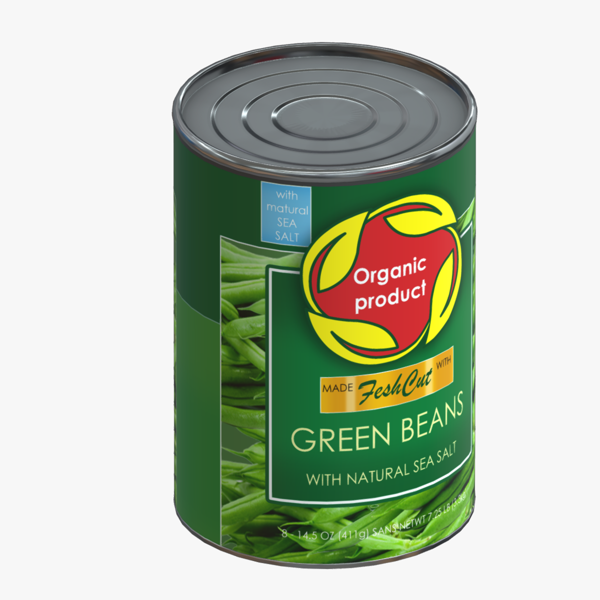 Green Beans Low Poly