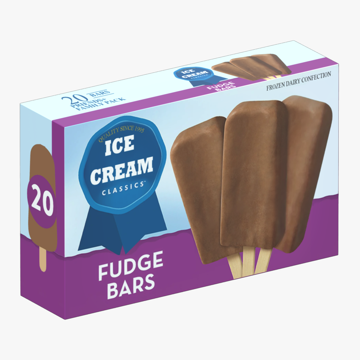 Ice cream Box 01 Low Poly